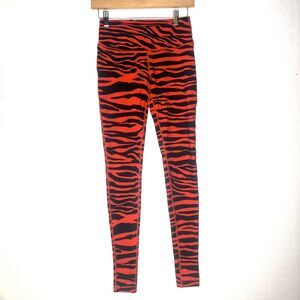 Calhoun Orange Black Tiger Print Leggings Bengals Auburn Clemson xs